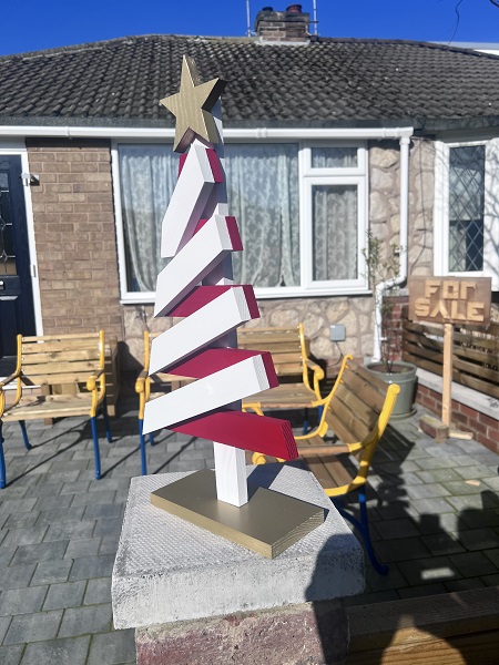 Cancy Cane Xmas Tree Right View